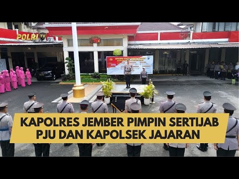 KAPOLRES JEMBER PIMPIN SERTIJAB PJU DAN KAPOLSEK JAJARAN