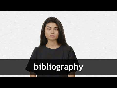 bibliography a definition Youtube video