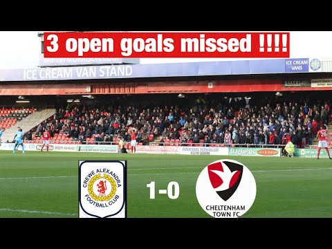 OPEN GOALS MISSED!|| 誤った参照方法!|| クルー1-0 チェルトナム・タウンのブログ (OPEN GOALS MISSED! || CORRUPT REFEREEING!! || Crewe 1-0 Cheltenham Town vlog)