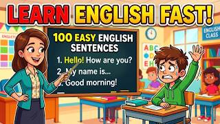 Learn English with  podcasts Let's Talk About Basic English for Beginners - 100 Common Sentences
