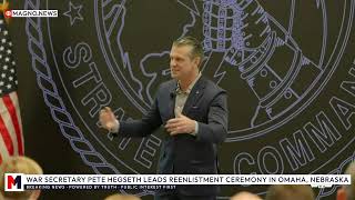 🇺🇸 WAR Secretary Pete Hegseth Leads Reenlistment Ceremony in Omaha, Nebraska [LIVE]