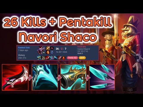 3 Seconds Q Cooldown Shaco Pentakill Ranked - S13 [League of Legends] Full Gameplay - Infernal Shaco