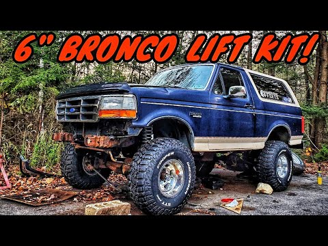 The Bronco's lift is done! 6" Lift OBS Ford Bronco