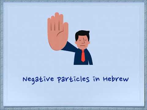 Small words - negative particles