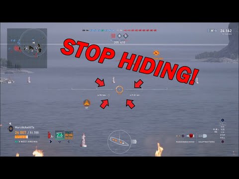 He thought he could hide with his pesky destroyer... - World of Warships Legends