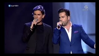 Nando Agüeros y David Bustamante - La Santina - TV