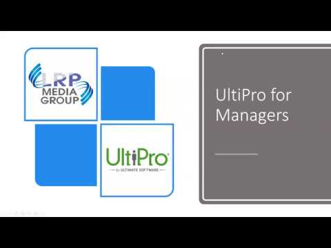 Ultipro Tutorial Manager