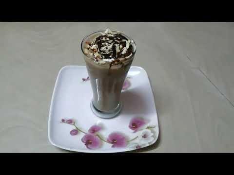 Banana chocolate milkshake recipe in telugu// easy homemade milkshake