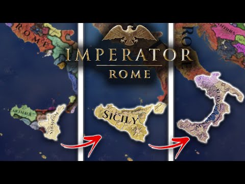 I went from CITY STATE to EMPIRE as SICILY in Imperator Rome