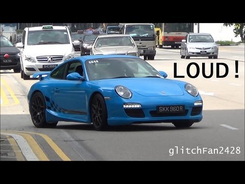 Porsche 911 Carrera S Akrapovic Exhuast LOUD Startup and Acceleration