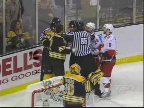 Walker Punches A. Ward - Lucic Angry - Fans Throwing Objects on Ice - Canes Bruins May 10 2009