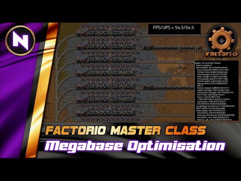 Optimising UPS; The True Enemy of Megabases | Factorio Tutorial/Guide/How-to