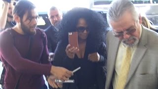 Diana Ross Flashes The Paps