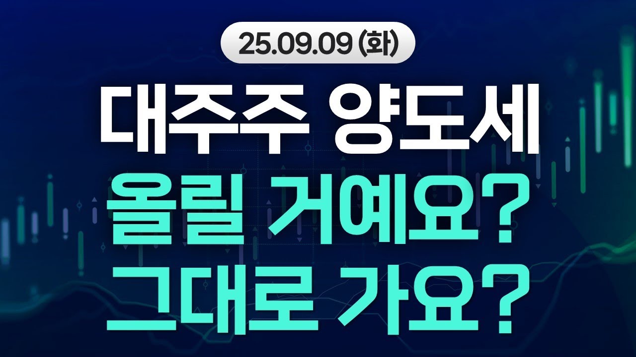 대주주 기준 결국엔 바뀐다?ㅣ반도체 뉴스 쏟아진다, 주가는 어때?ㅣ조선, 찍으면 간다! (키움브리핑 25.09.