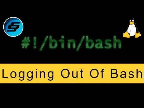 Logging Out Of Bash exit Bash Scripting