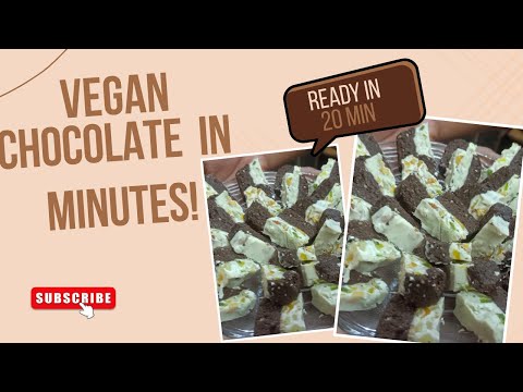Itna tasty bana ki 10 minute me safachat🙂#homemade #chocolate #vegan 