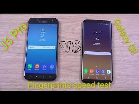 J5 Pro vs Galaxy S8 Fingerprints speed test ! must Watch !