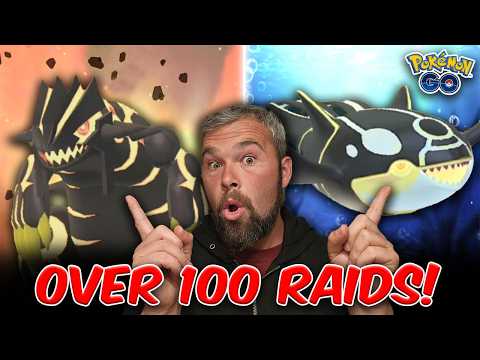 Over 100 Shiny Primal Kyogre & Groudon Raids! Shinies! Hundos! & More! (Pokémon GO)