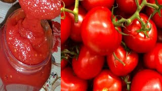 طريقة عمل صلصة الطماطم 👌الطماطم رخصة ياجدعان الحقو خزنو بسرعه لرمضان