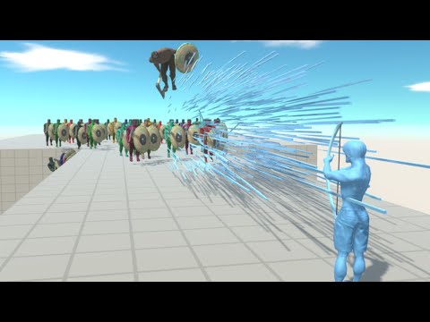 God Ice Archer vs Armies of Mammals - Animal Revolt Battle Simulator