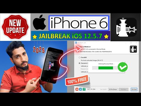 iphone 6 iOS 12.5.7 jailbreak With WinRa1n Windows 100% New Method 2025