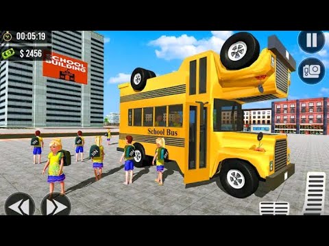 City school bus driving game is ready with driving school coach bus simulator#kids