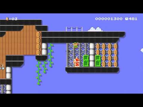 Goldfinger plane scene (Easy) by cami - Super Mario Maker - No Commentary 1AC