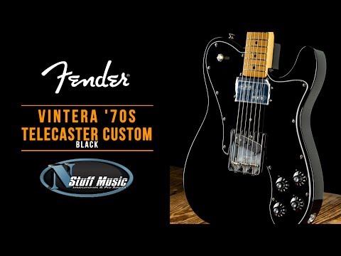 Fender Vintera '70s Telecaster Custom with Maple Fretboard 2019 - 2023 - Black image 13
