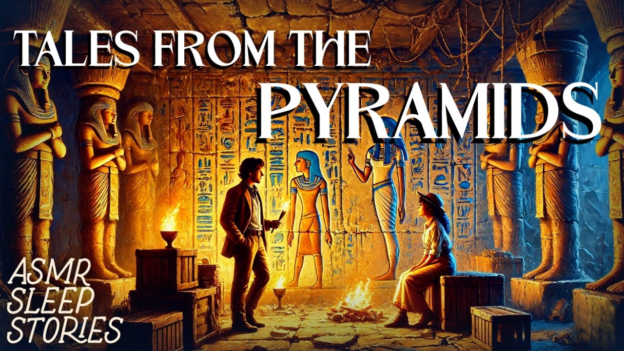 Ancient Tales of Pyramids & Pharaohs | Cozy History ASMR | Egyptian Mythology Bedtime Stories