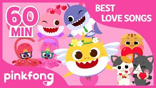 Valentine Sharks and more | +Compilation | Best Love Songs | Pinkfong Songs for Children