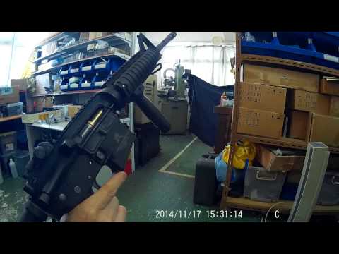 DG M4 gbb bolt lock real shooting test-1
