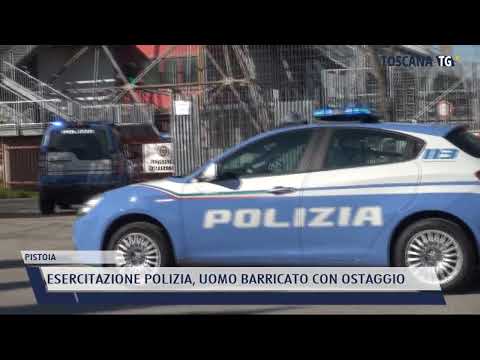 2022-03-09 PISTOIA - ESERCITAZIONE POLIZIA, UOMO BARRICATO CON OSTAGGIO