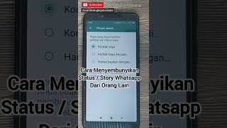 Download lagu How to Hide Whatsapp Status from someone #whatsapptutorial #aboutcounters #shorts mp3