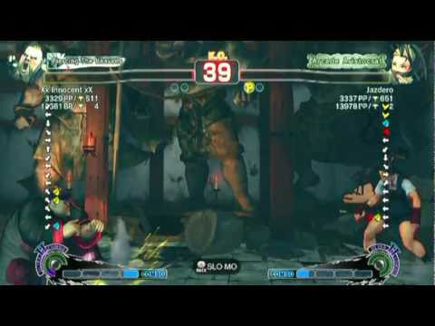 SSF4 AE: Xx Innocent xX(Rufus) vs Jazdero(Ibuki) - HD 720p