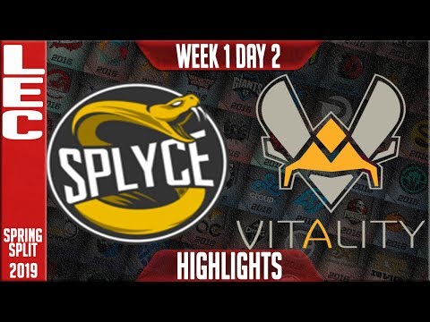 SPY vs VIT Highlights | LEC Spring 2019 Week 1 Day 2 | Splyce vs Vitality