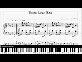 Frog Legs Rag  - James Scott (Ragtimes Sheets - Ragtime Tutorial Piano score)