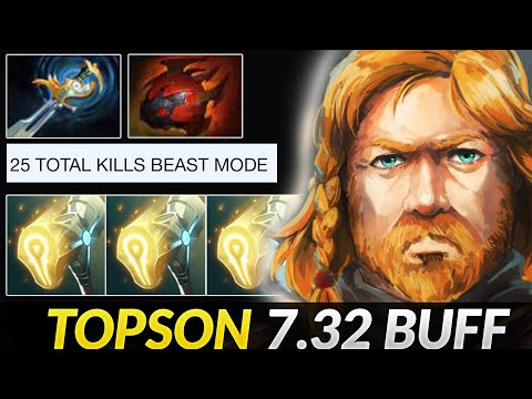 TOPSON Omniknight NEW PATCH beast mode 7.32b META Dota 2