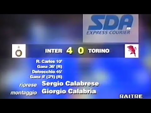 Inter-Torino 4:0, 1995/96 - Domenica Sportiva (doppietta di Maurizio Ganz)