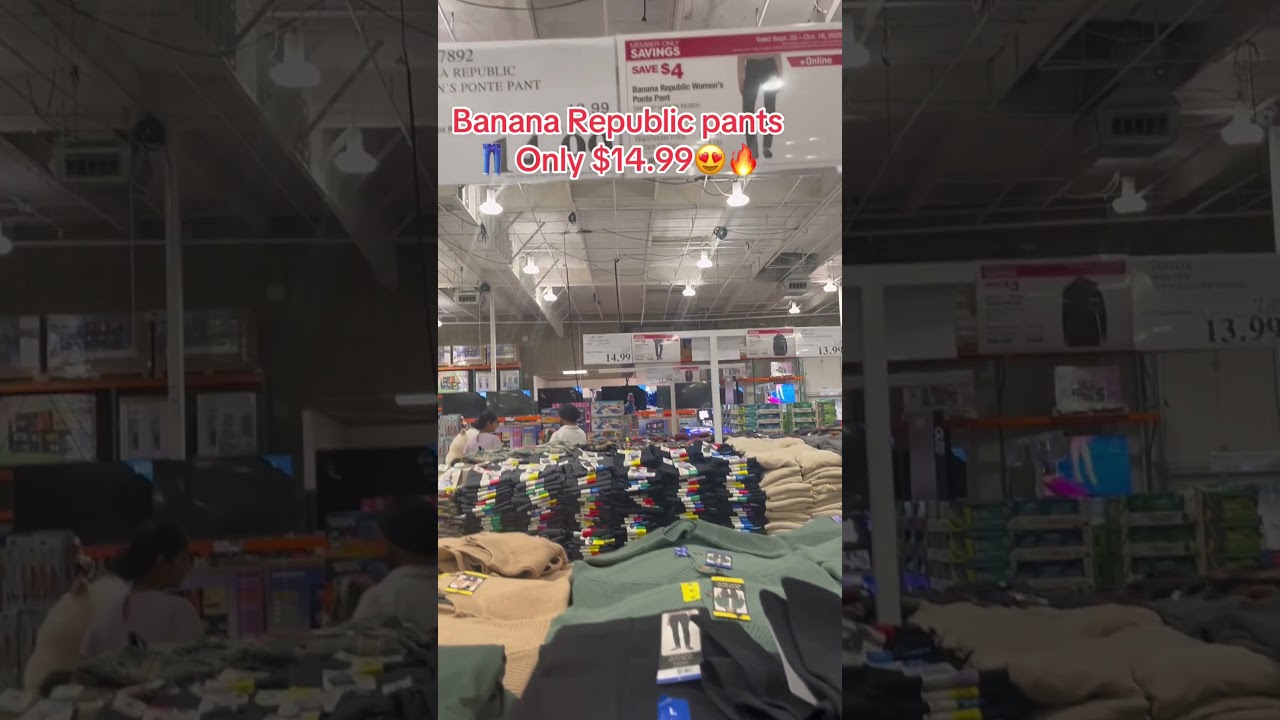 🔥 Banana Republic Women’s Pants ONLY $14.99 at Costco! 😍 | Huge Deal Alert 🛒#shorts #shortsfeed