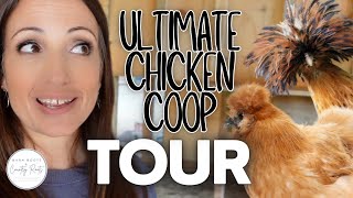 ULTIMATE CHICKEN COOP REVEAL & FULL TOUR - CHICKEN COOP MUST HAVES & MISTAKES TO AVOID | VLOG