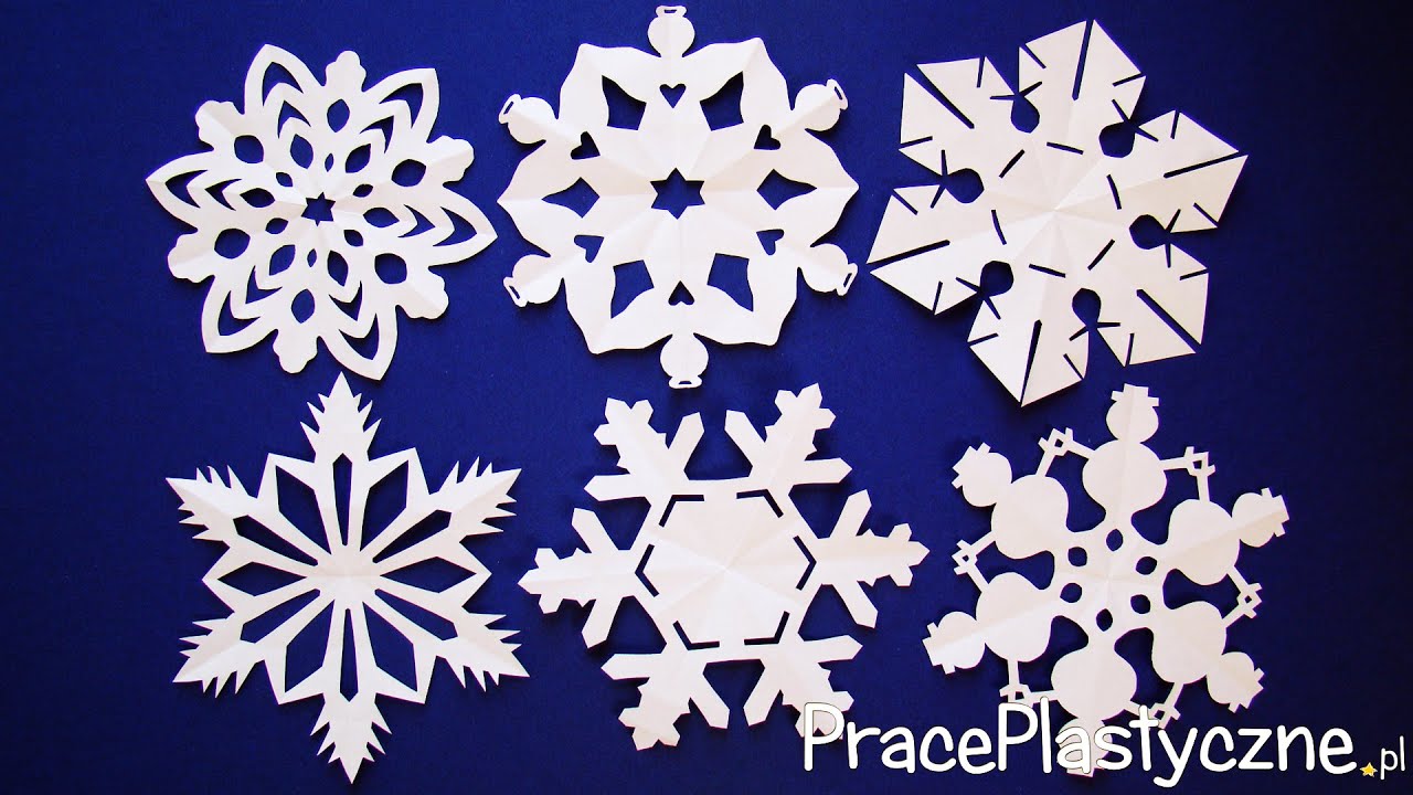 Jak zrobić śnieżynkę z papieru - 6 różnych wzorów śnieżynki | Płatki śniegu | Dekoracja na okno