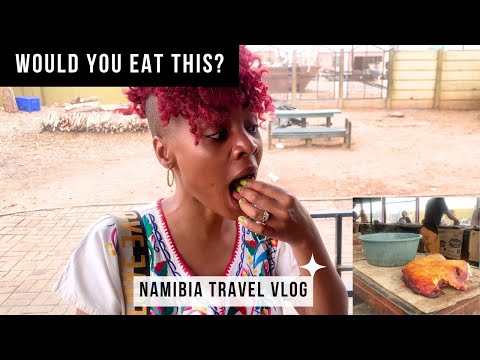 Shocked By What They Serve at the Namibian Food Market - Travel Vlog