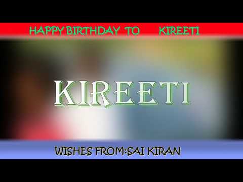 Happy birthday 2u kireeti🍰🍰