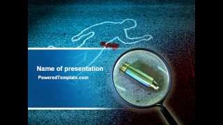 Crime Scene Investigation PowerPoint Template by PoweredTemplate.com