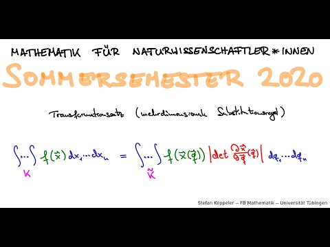 Integration in krummlinigen Koordinaten 2 - Transformationsformel