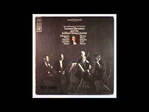 Schumann, Piano Quintet Op 44, Leonard Bernstein, Piano and Juilliard String Quartet
