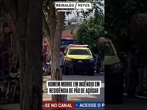 Homem morre em incêndio em residência em Pão de Açúcar #shorts #viralnews #bombeiros #videoviral