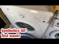 Zanussi ZWF16070W1 Washing Machine Synthetics 50 Motor Repair Test Wash Very Old Video