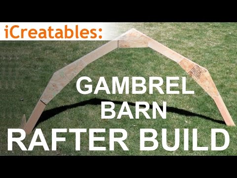Gambrel Barn Rafter Build - Learn How To Build a Barn Roof!