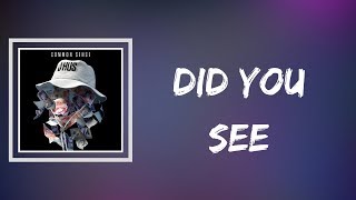 J Hus -  Did You See (Lyrics)
